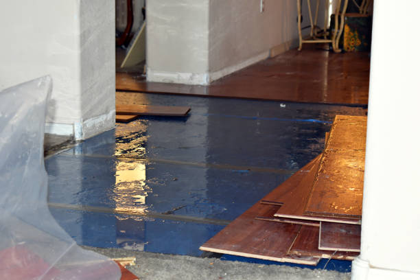 Professional Water Damage Restoration technician working in Fremont, NC